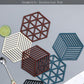 1/2/4/8pcs Household Geometric Shape Silicone Coaster High Temperature Resistant Table Mat Insulation Pad Anti-scald Coaster Non-slip Drink Coaster
