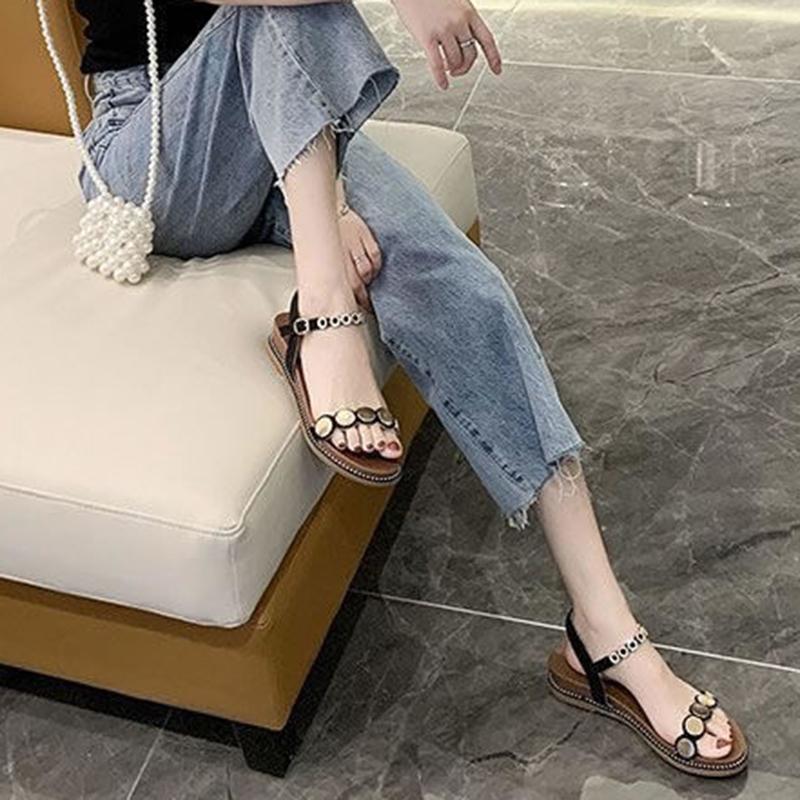 Summer Sandals for Women  All-match  Flat  Sandals  Soft Sole Open Toe Sandals