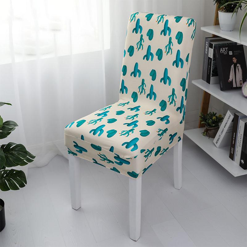 2/4/6pcs Printed Elastic Stretch Chair Cover Spandex Dinning Room Kitchen Chair Slipcovers Protector Case for Wedding Banquet Party