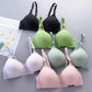Pure Cotton Threaded Girl Underwear Student Bra High School Developmental Thin Section Without Steel Ring Gather Stereotype Bra