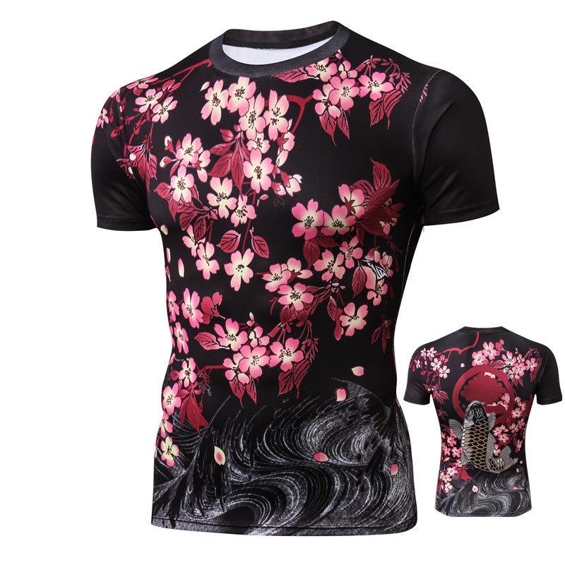 Round Neck Men and Women 3D Printed Clothes Short-sleeved T-shirt Men Summer Personality Slim