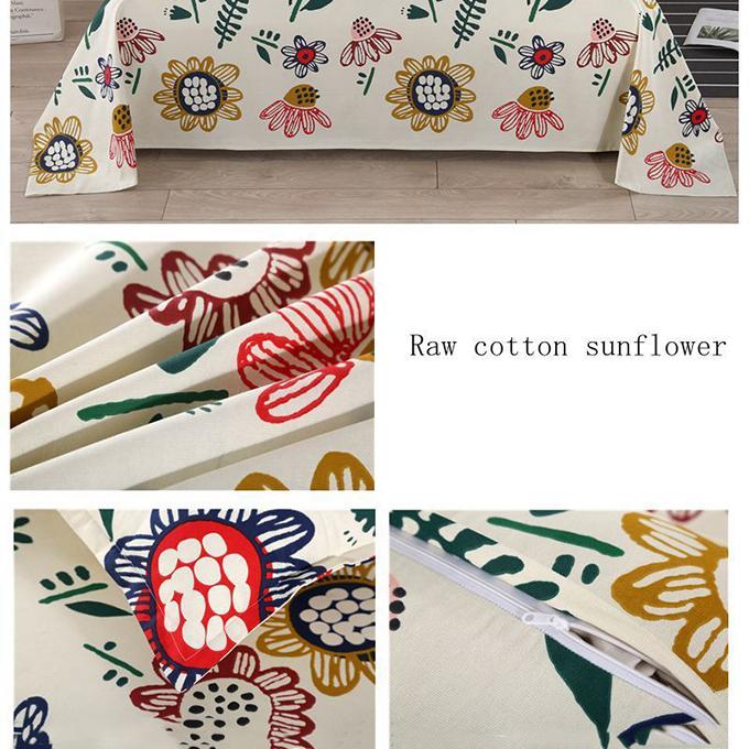 Old Coarse Cloth Sheets Three-piece Set Single-piece Cotton Thick Bedding Naked Sleeping Single Double Dormitory Washable and Foldable