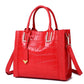 The First Layer of Cowhide Crocodile Pattern Women's Handbags Shoulder Bag Women Fashion Shopping Leather Handbags Large Bags