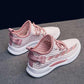 Plus Size 35-40 Summer Women Sneakers Students Knitting Breathable Running Basketball Shoes Shockproof Non-slip Pink Shoes