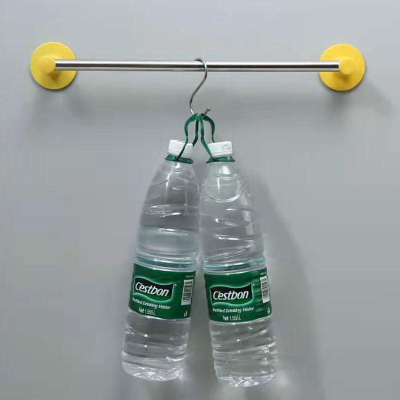 Towel Rack Rag Rack Slipper Rack Bathroom Toilet Towel Bar Kitchen Single Rod Thickened Simple Rack Multi-color Optional Hanging Rack