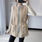 Lamb Wool Warm Vest Female Outer Wear Fur One Coat Female Wild Loose Autumn and Winter Waistcoat Female Round Neck Sleeveless Jacket