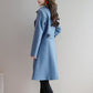 Autumn and Winter Korean Style Slim Slimming Fashion Temperament Mid-length Waist Woolen Coat Women's Woolen Coat