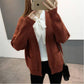 Cardigan Sweaters Women Autumn Winter Fashion Long Sleeve Knitted Sweaters Loose Cardigan Coat