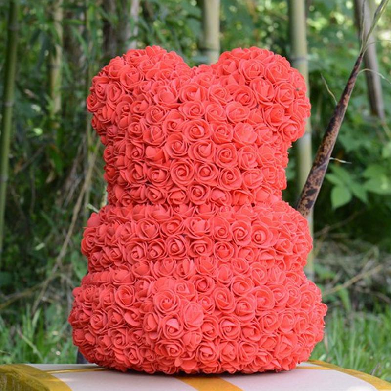 Bear Of Roses Artificial Flowers Diy Cheap Wedding Decoration Gift