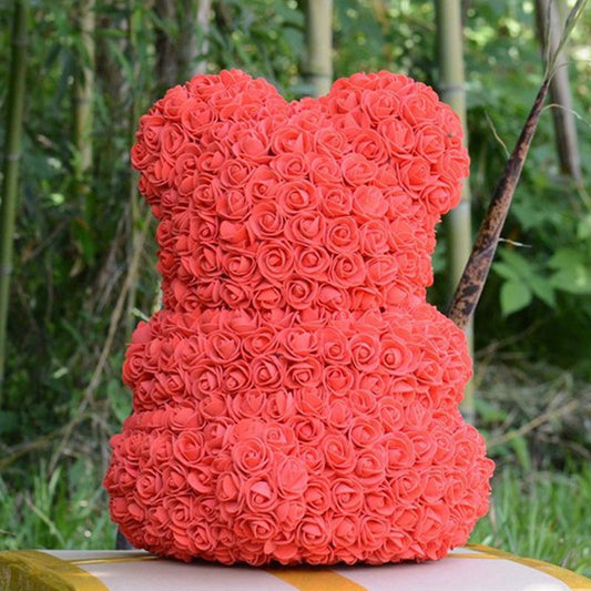 Bear Of Roses Artificial Flowers Diy Cheap Wedding Decoration Gift