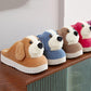 Winter Cartoon Cute Cotton Slippers Home Bag with Warmth Couple with Heel Home Cotton Slippers Soft and Comfortable