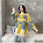 Autumn and Winter Plus Size Sweater Mid-length Loose Knit Bottoming Shirt Fashion Casual Women's Top