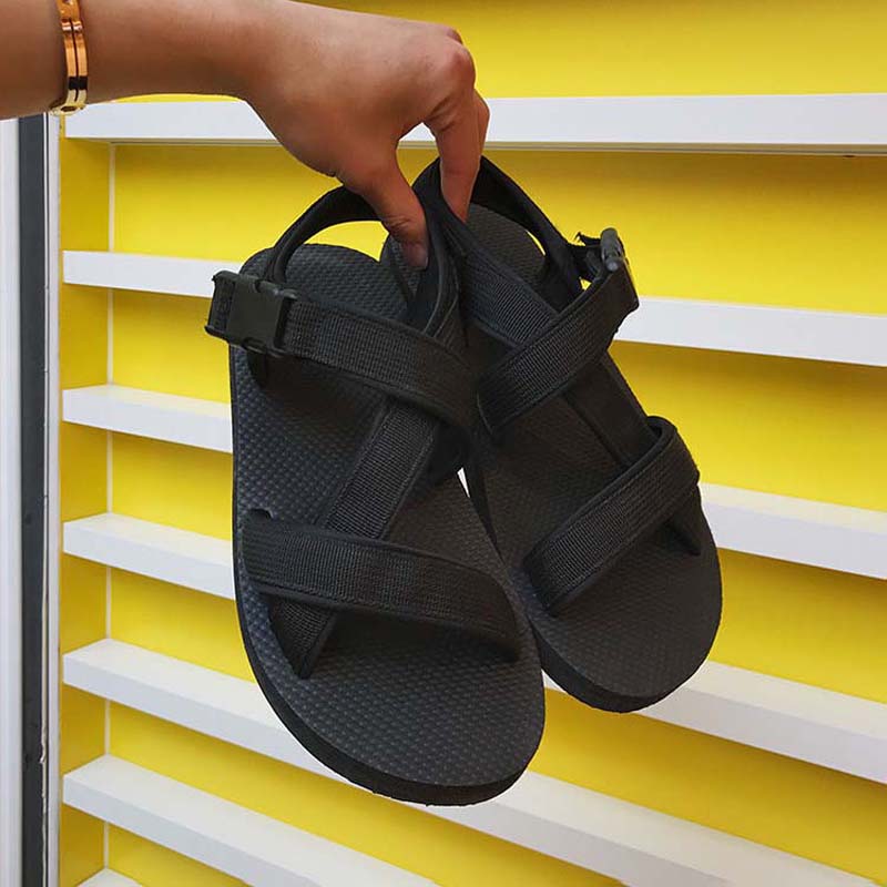 Men's Sandals Summer New Fashion Outer Wearing Anti-slip Flat Beach Shoes Male