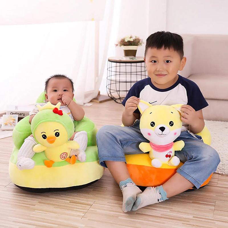 4 Months-4 Years Old Children Seat High Elastic Sponge Thicker and Softer Plush Baby Sofa Bedroom Living Room Baby Room