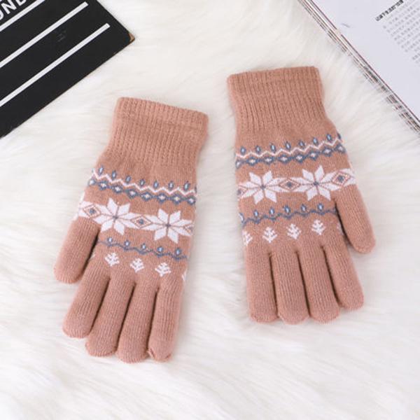 Woman fashion gloves Plush Cotton gloves Windproof gloves Winter Warm gloves Thick gloves