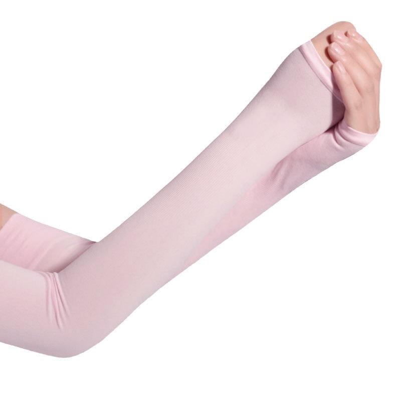 3 Pairs Women Long Gloves Ice Silk Sunscreen Arm Sleeves Sun UV Protection Arm Warmer Half Finger Sleeves