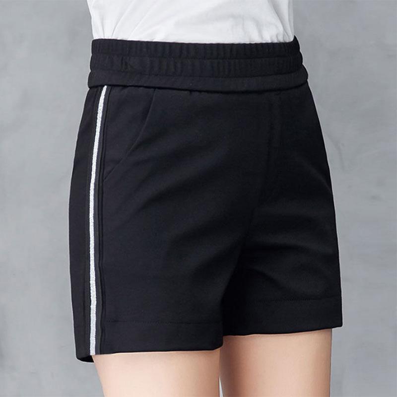 Shorts Women's Summer Striped Print All-match Trend High Waist Slim Casual Harem Women's Pants Sports Shorts