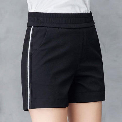 Shorts Women's Summer Striped Print All-match Trend High Waist Slim Casual Harem Women's Pants Sports Shorts