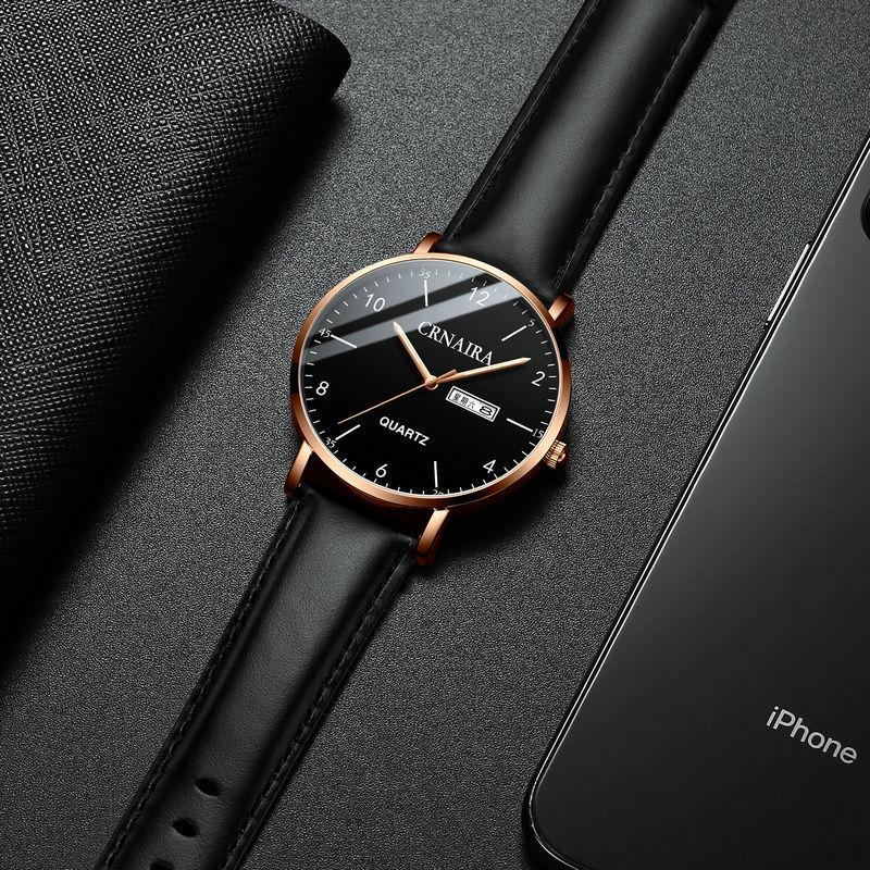 Men Watch Top Brand Luxury Calendar Stainless Steel Quartz Fashion Business Waterproof Watches