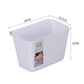 Kitchen Household Wall-mounted Plastic Trash Can Toiletries Storage Bucket Cabinet Door Hanging Bucket Desktop Sundries Storage Box