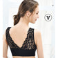 1 Piece of Lace Underwear Bra Middle-aged Women's Sports No Steel Ring Vest Style Large Size Gather Beautiful Back