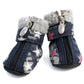 Puppy Dog Shoes Winter Plus Velvet To Keep Warm Teddy Small Dog Pet Dog Walking Shoes A Set of 4 Non-slip Soft Soles Outdoor Indoor Dog Paw Cover