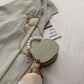 Women Mini Shoulder Messenger Bags Casual Female Crossbody Bags Portable PU Leather Big Pearl Metal Chain
