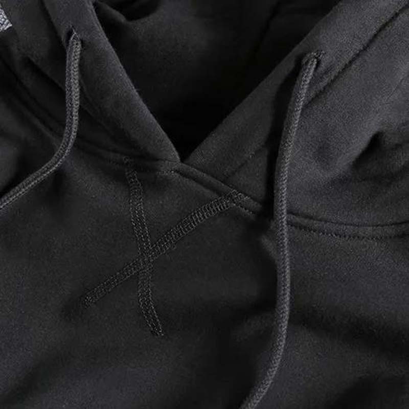 2021 New Plus Velvet Hooded Coat Europe and American Autumn and Winter Men's Casual Hoodie