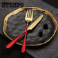 3pcs Stainless Steel Camping Flatware Set Knife Spoon Fork Utensil Portable Tools