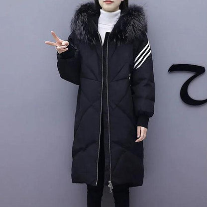 Winter Mid-length Plus Cotton Thickening Fashion Plus Size Women's Cotton Coat Coat Size Was Thin Cotton Coat Parka Coat