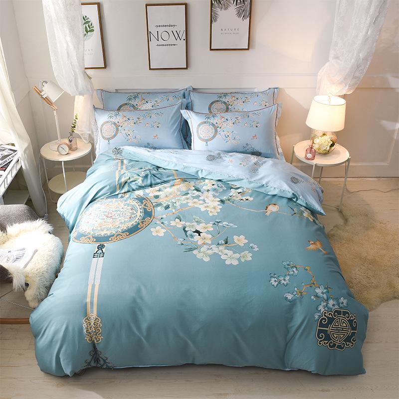 Fashion 4pcs 3D Dolphin Bedding Sets Queen King Size Bed Set Bedroom Comforter Duvet Cover