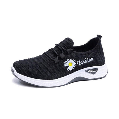 Spring Summer Single Shoes Non-slip Lightweight Soft-soled Cloth Shoes Women's Sports Casual Shoes Middle-aged