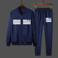 Men's Clothing 2pcs set Trendy Joker Long Sleeve Casual Sweatshirt Set Large Size Spring and Autumn