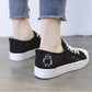 Sneakers Women Fashion Breathable Summer Platform Casual Shoes Lace Leisure Flat White Canvas Women's Vulcanize Shoes