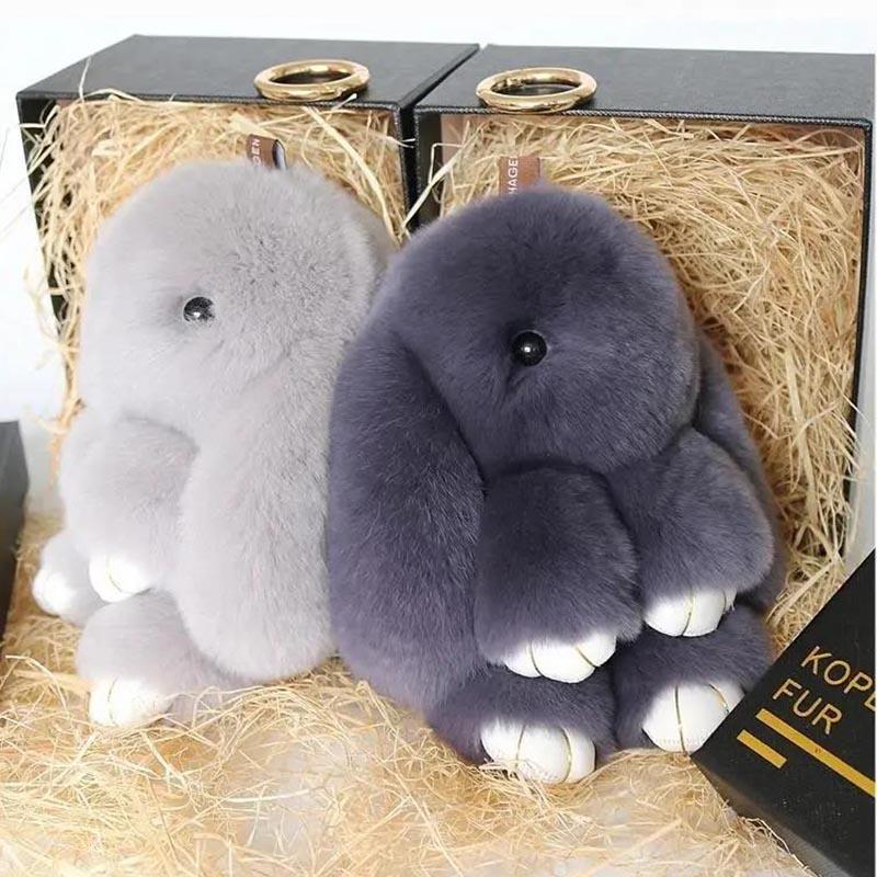Imitation Rex Rabbit Plush Rabbit Pendant Little Rabbit Bag Pendant Cute Rabbit Pendant Plush Toy Pretend Dead Rabbit Pendant
