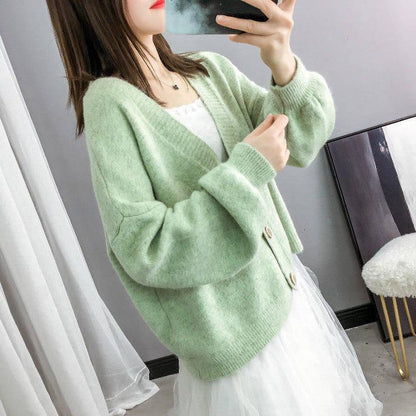 High Quality Brand Autumn Winter Sweater Women Cardigan Sweater Loose Girl's Cashmere Sweater