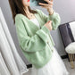 Cardigans Women's Sweaters Fashionable Casual Plaid V-Neck Cardigans Single Breasted Elegant Coats