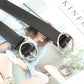 Belts Fashion Women Antique Black Belt Metal Buckle Jeans Women Faux Leather Belt