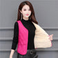 Autumn and Winter Down Cotton Vest Women Plus Velvet Light and Thin Slim Short Inner Wear Warm Inner Tank Top Can Be Mechanically Washed