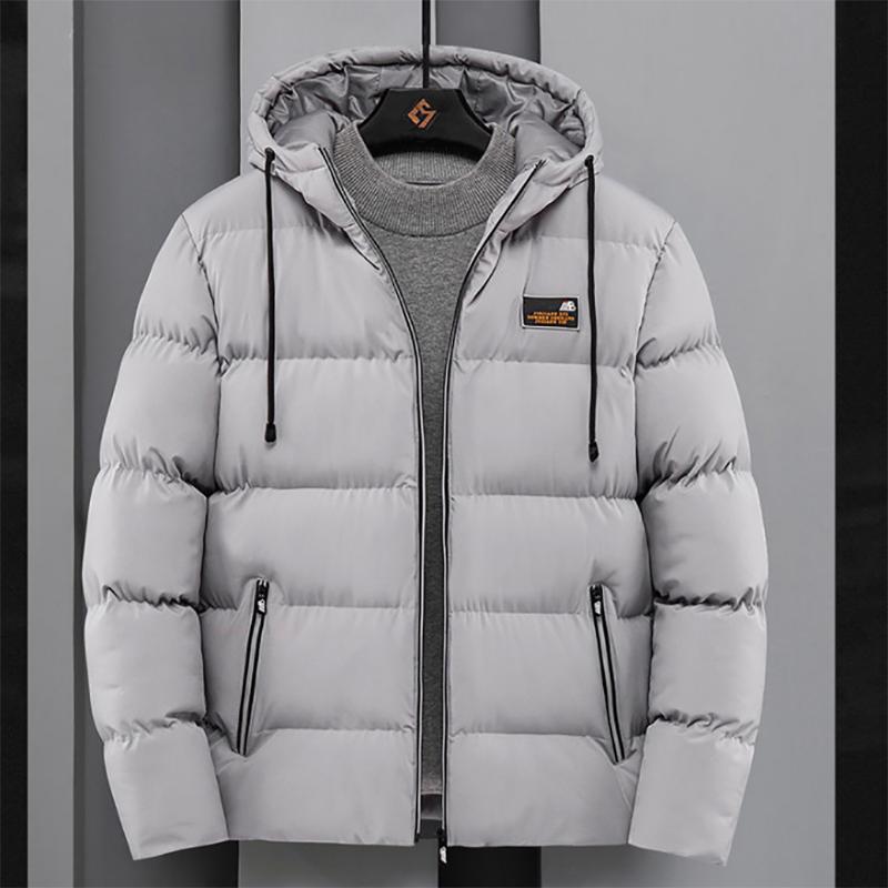 Cotton-padded Jacket Men's Thick Jacket Autumn and Winter Trend Slim Large Size Cotton Casual Loose Padded Jacket