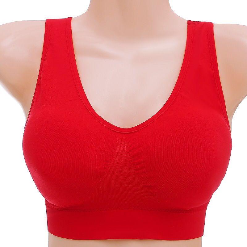Mother's Bra with Padding No Steel Ring Sports Bra Sleep Yoga Vest  Women Gather Plus Size Underwear Bra