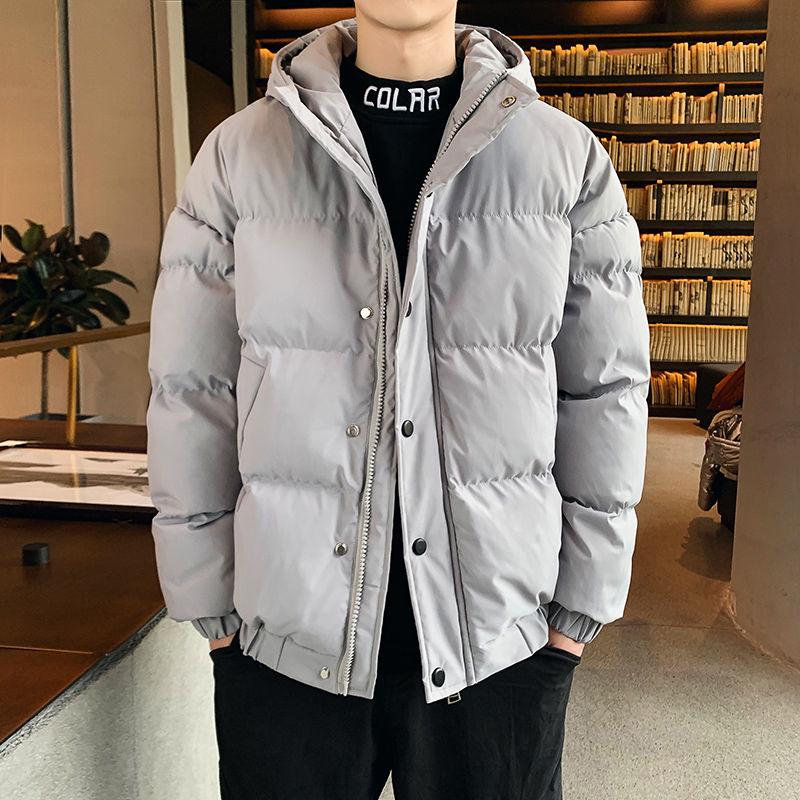 Parka Casual Classic Winter Jacket Men's Warm Padded Hooded Overcoat Outerwear Young Man Jacket