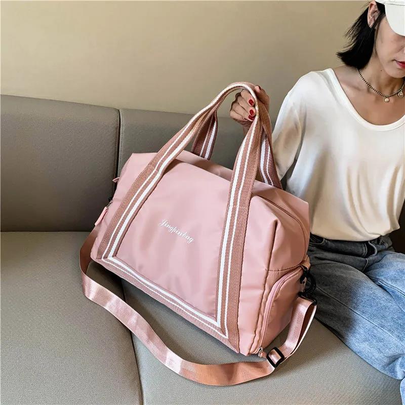 Travel Bag Women's Large-capacity Lightweight Short-distance Hand Luggage Bag Gym Bag Storage Business Travel Bag Cosmetic Bag Shoulder Messenger Bag