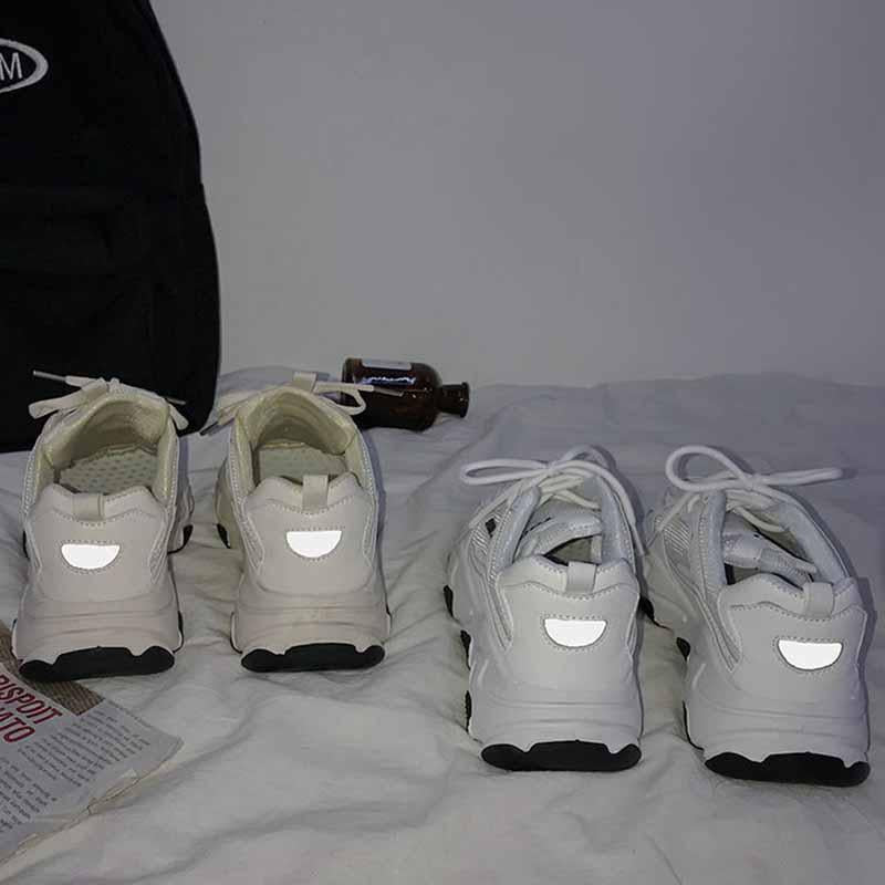 Plus Size 35-40 Summer Women Mesh Luminous Sneakers Students Breathable Running Basketball Shoes Shockproof Non-slip Shoes