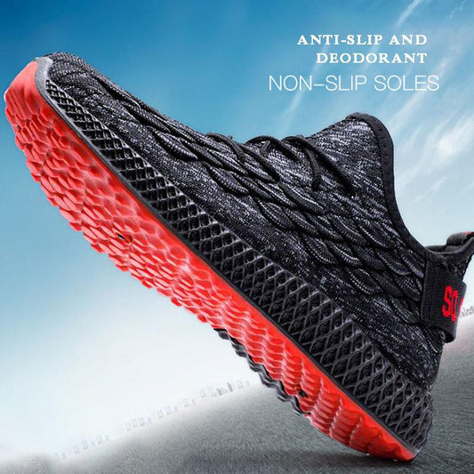 Spring and Summer Dragon Scales Really Fly Woven Men's Shoes Non-slip Deodorant Casual Sports Men's All-match Trendy Shoes