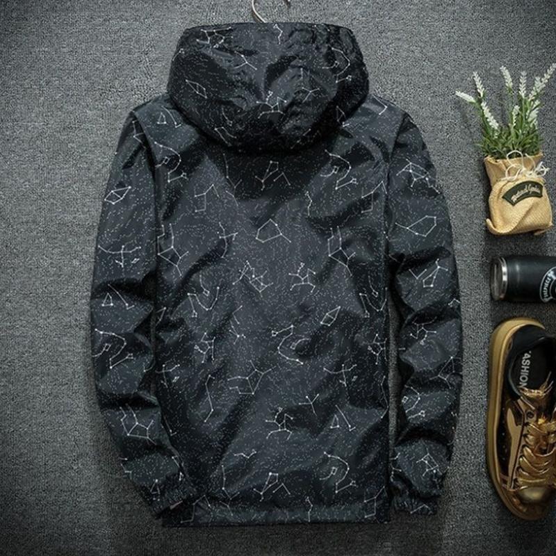Men's Plus Fat Plus Size Jacket Casual Loose Thin Coat Fat 270 Kg Jacket