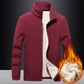 Autumn and Winter Men's Fleece Sweatshirts Polar Fleece Warmth Plus Fat Plus Size Fat Sweater