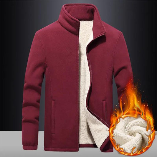Autumn and Winter Men's Fleece Sweatshirts Polar Fleece Warmth Plus Fat Plus Size Fat Sweater