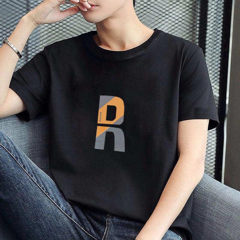 Summer Thin Short-sleeved T-shirt New Men's Upper Clothes Loose Cotton T-shirt