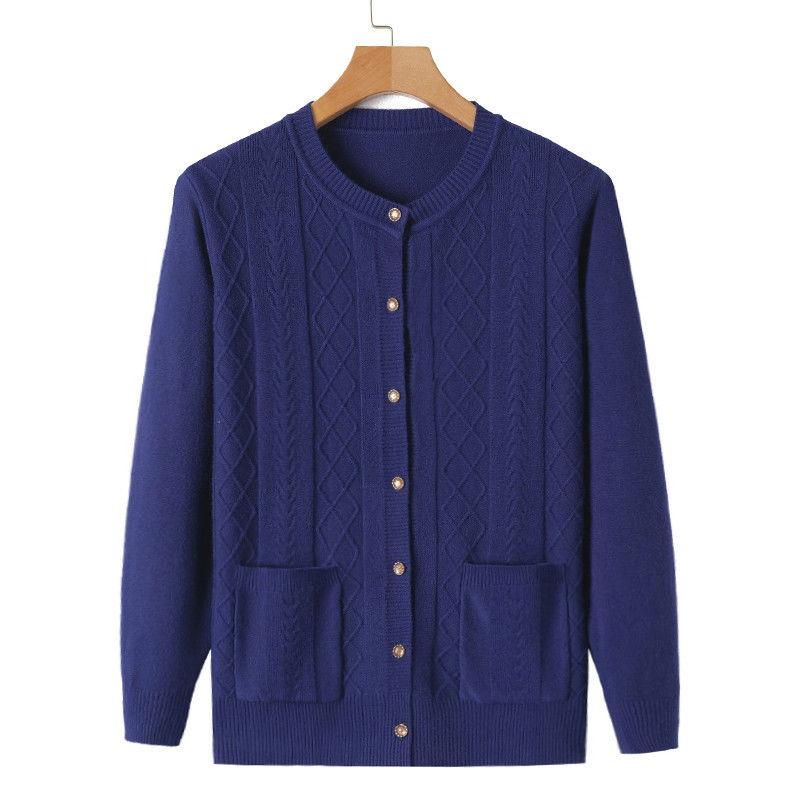 Spring and Autumn Korean Women's Clothing Loose and Thick Outer Jacket Outer Wear Sweater Cardigan Women's Tops